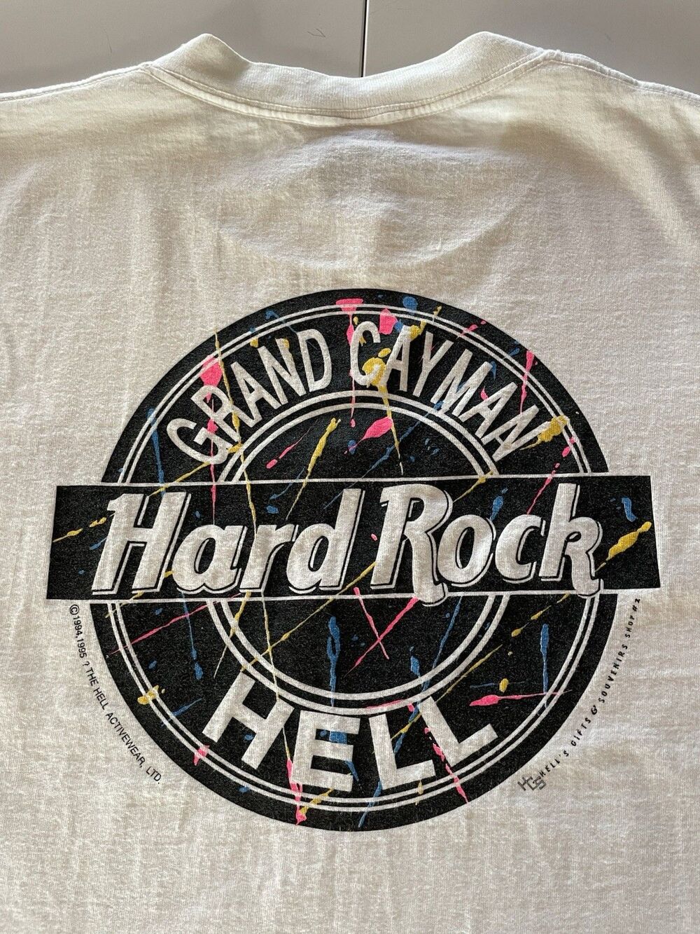 Vintage 90’s Medium Double-Sided The Hell Act. Grand Cayman Hard Rock T-Shirt